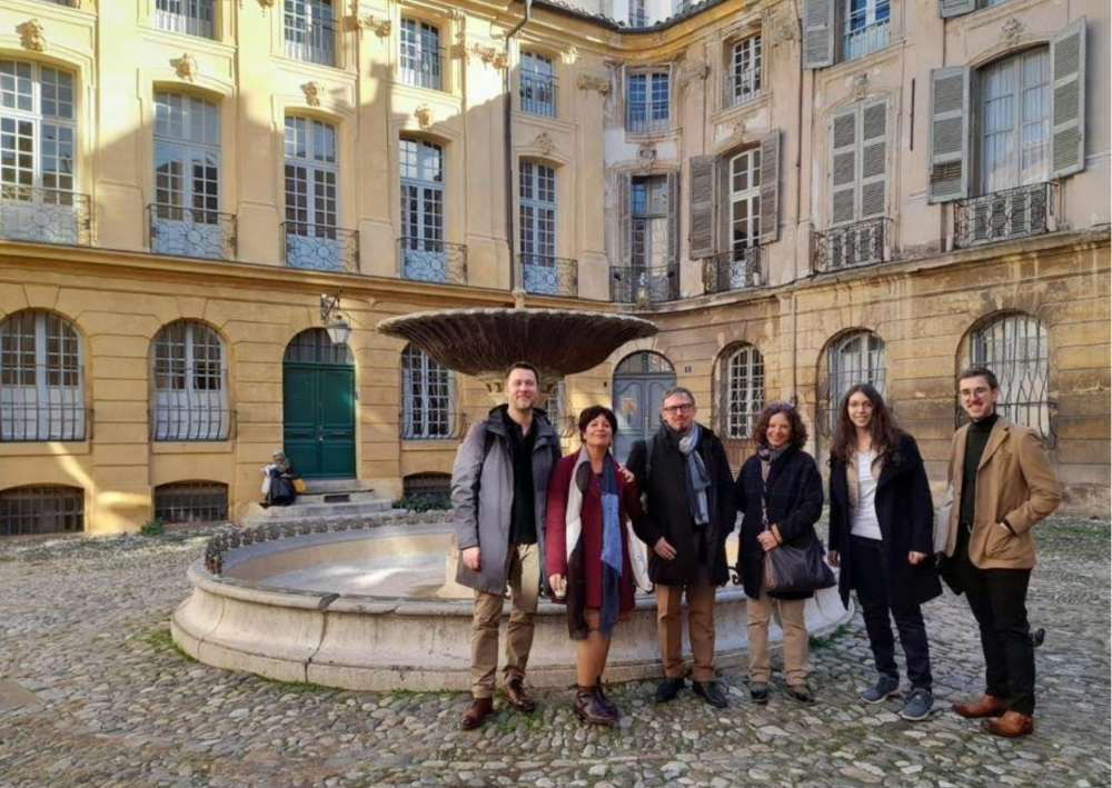 Gruppenfoto in Aix en Provence